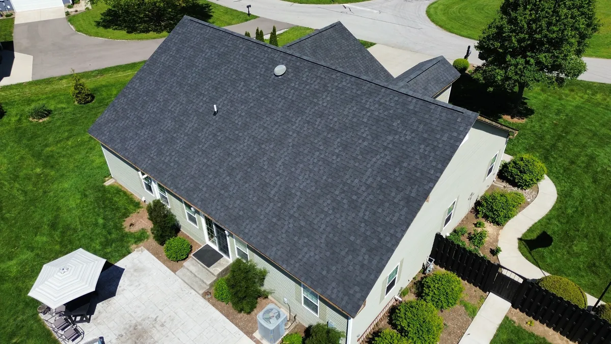A recent Cedar Ridge Exteriors roof in west-central Indiana