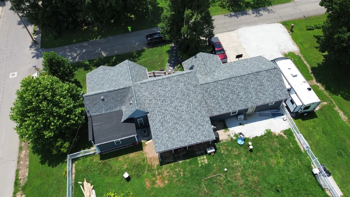 A recent Cedar Ridge Exteriors roof in west-central Indiana